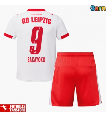 RB Leipzig Johan Bakayoko #9 Hemmatröja Barn 2025-26 Kortärmad (+ Korta byxor)